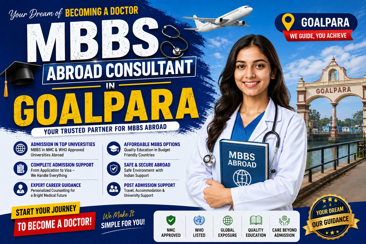 MBBS Abroad Consultant in Goalpara 