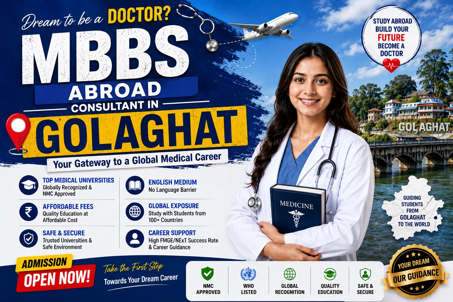 MBBS Abroad Consultant in Golaghat 