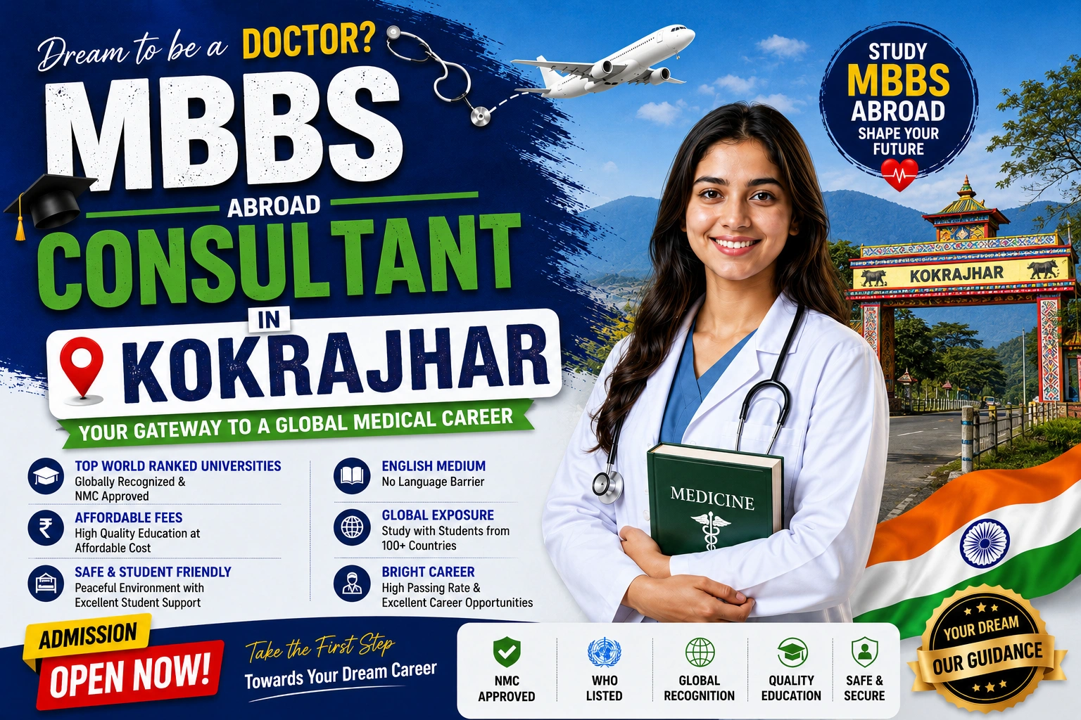 MBBS Abroad Consultant in Kokrajhar 