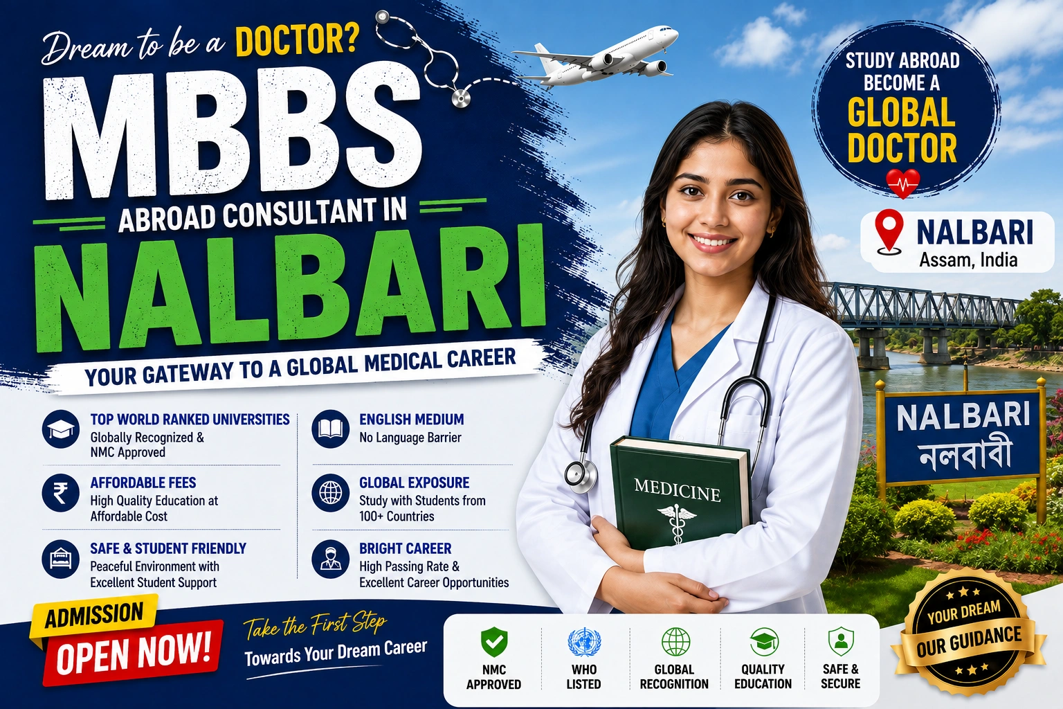 MBBS Abroad Consultant in Nalbari 