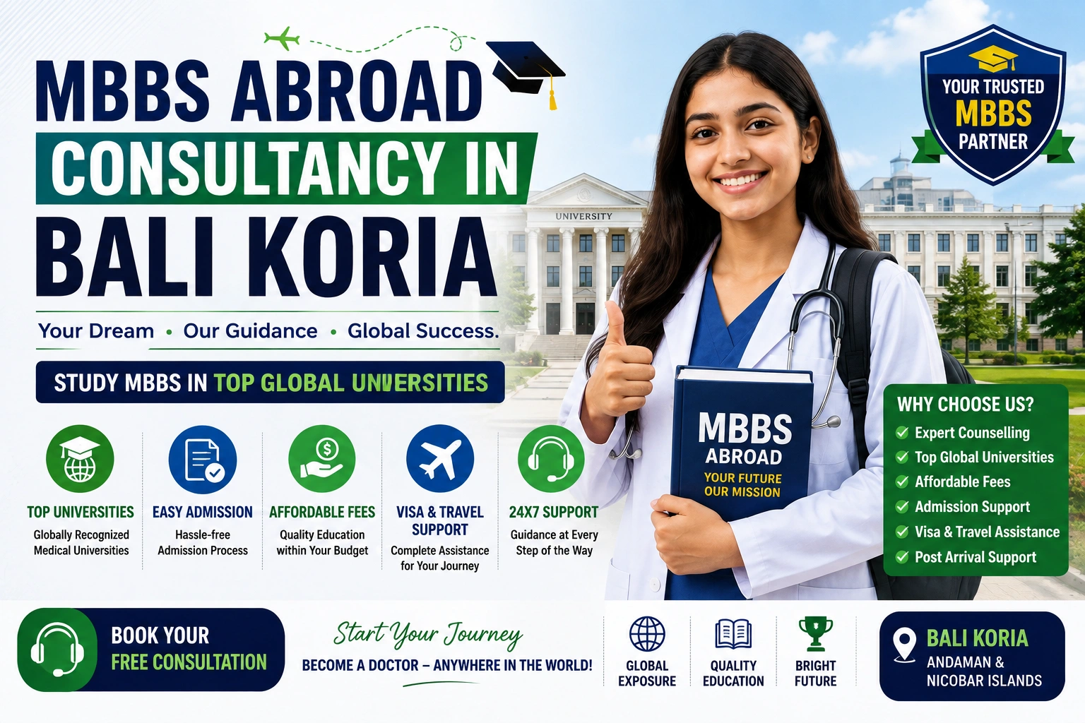 MBBS Abroad Consultancy in Bali Koria
