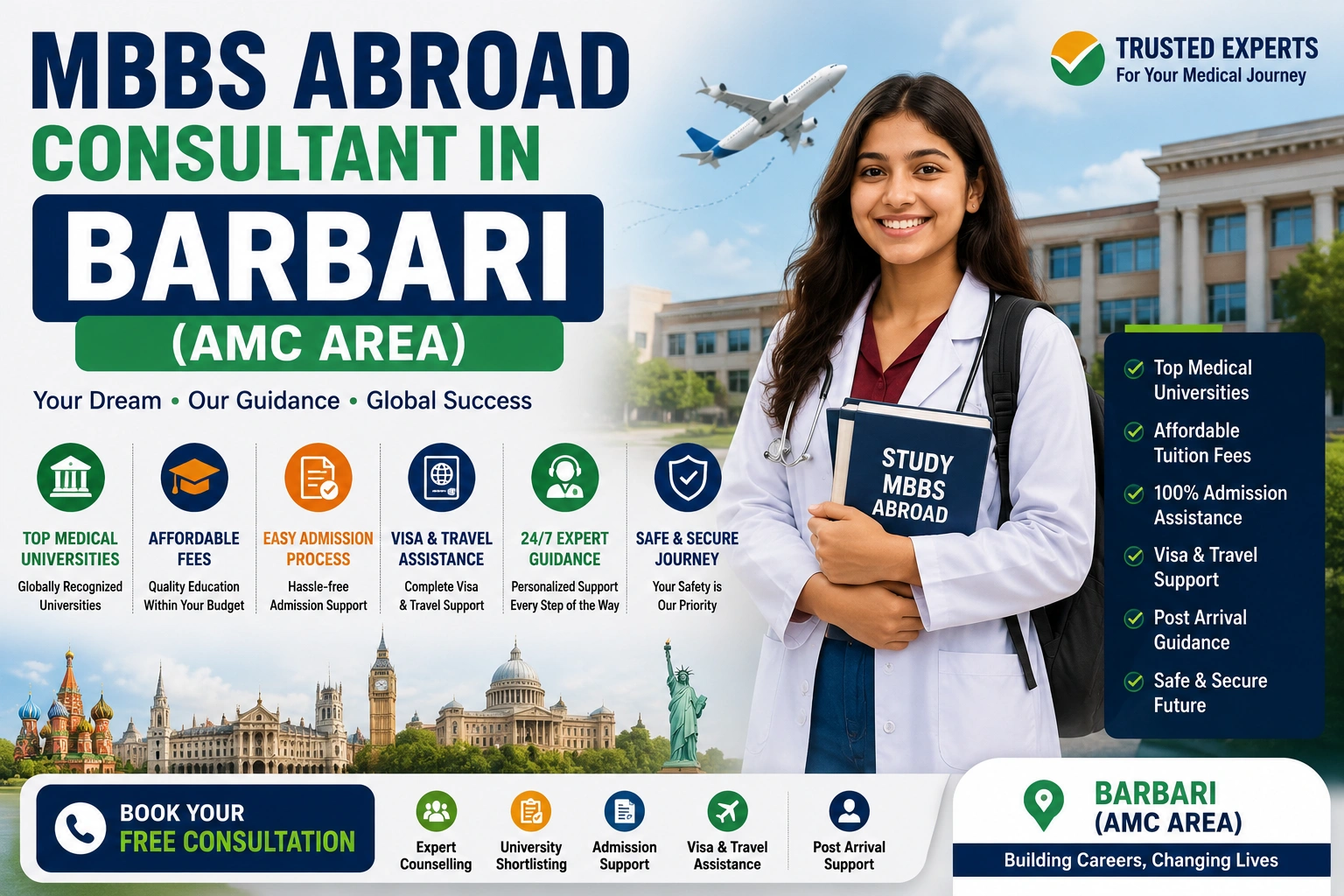 MBBS Abroad Consultant in Barbari (AMC Area)