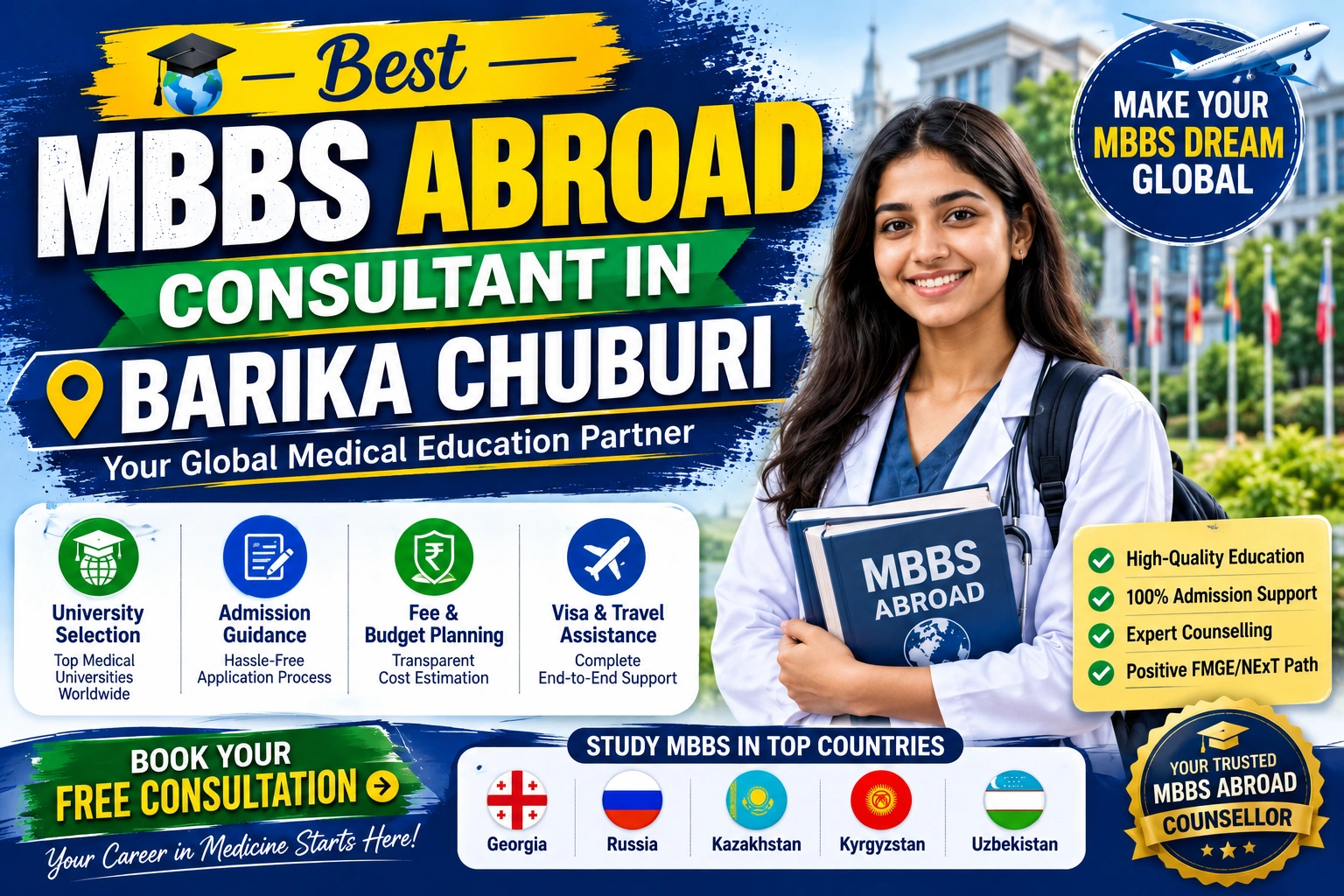 MBBS Abroad Consultant in Barika Chuburi