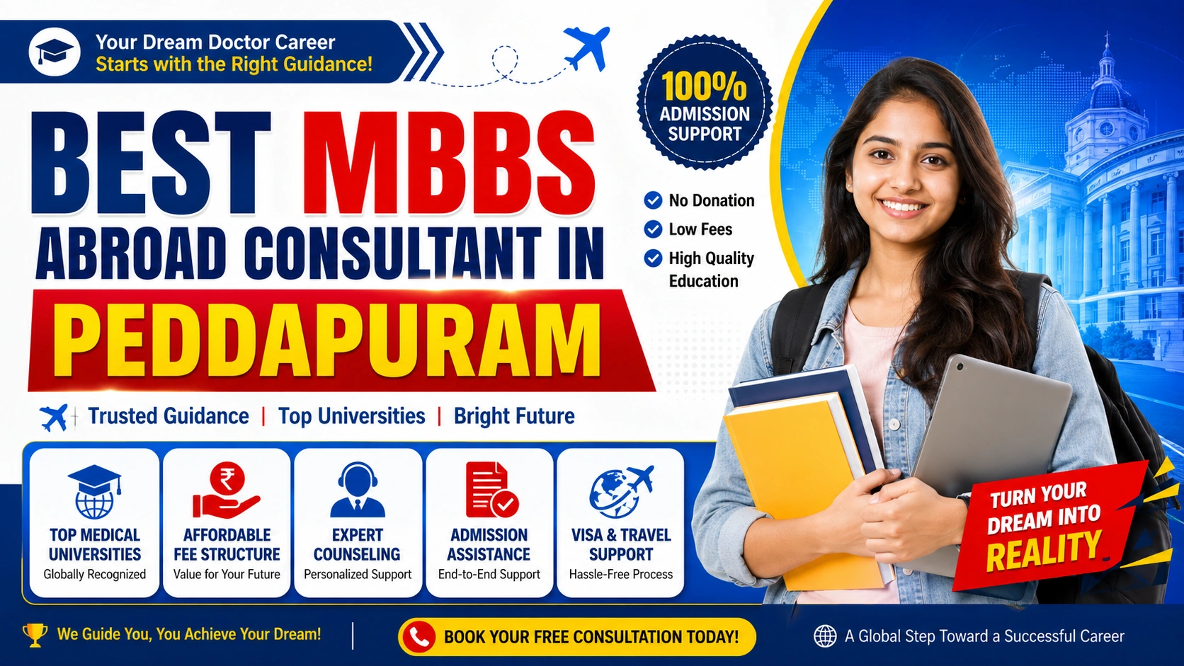 Best MBBS Abroad Consultant in Peddapuram