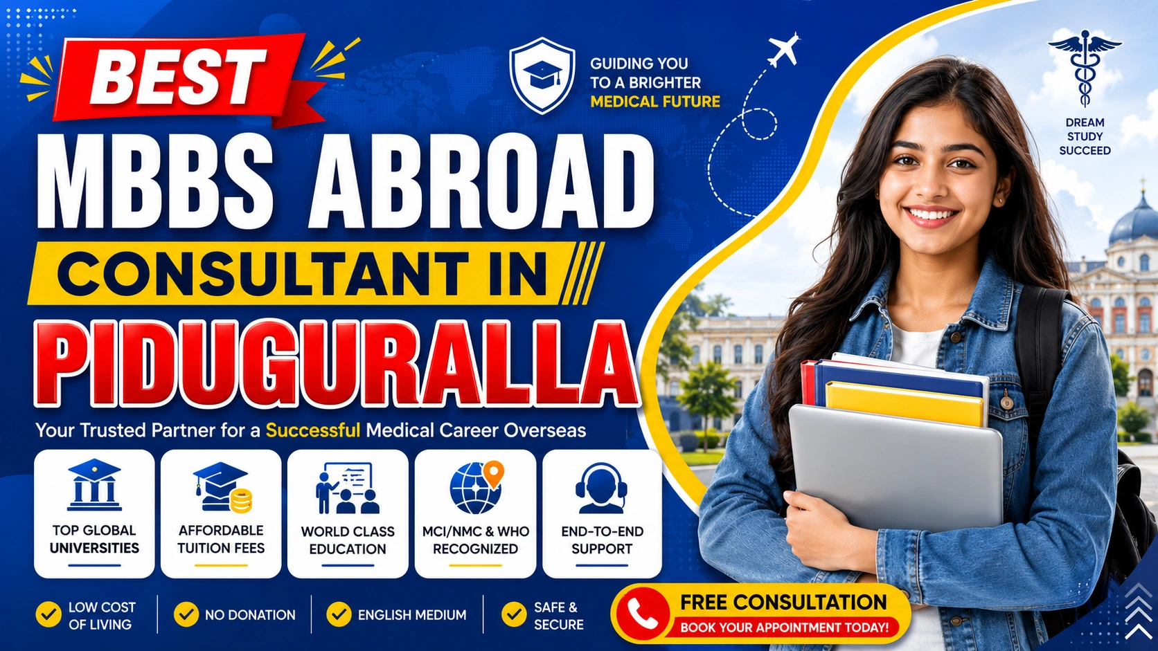 Best MBBS Abroad Consultant in Piduguralla