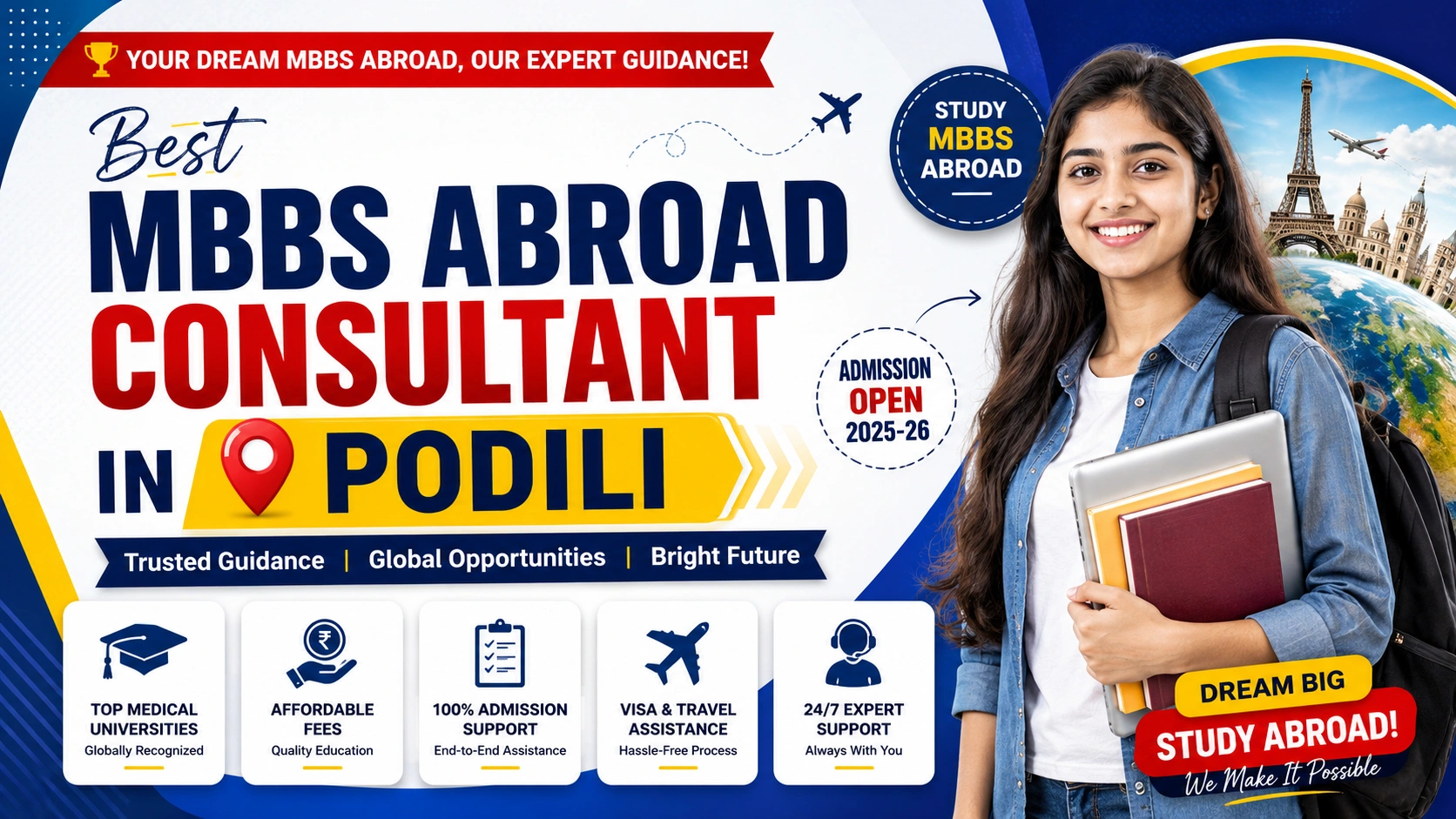 Best MBBS Abroad Consultant in Podili