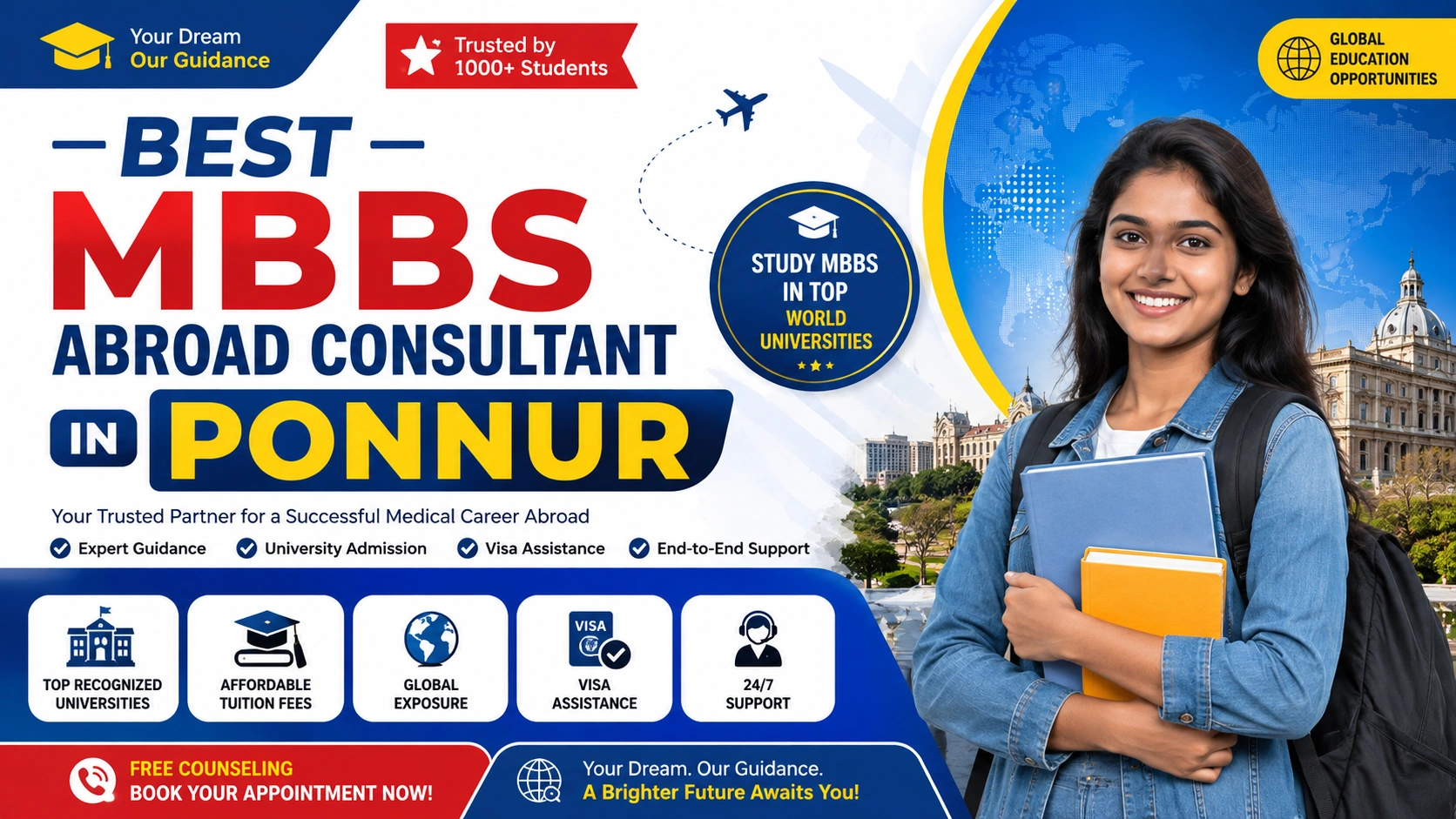 Best MBBS Abroad Consultant in Ponnur