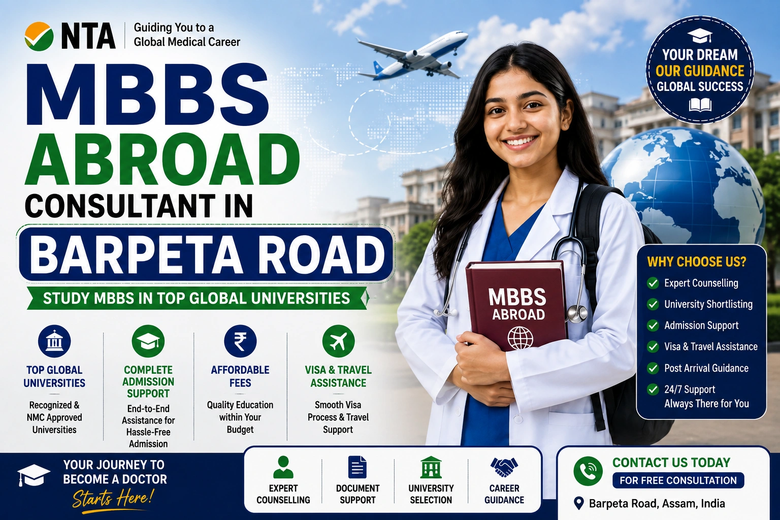 Best MBBS Abroad Consultant in Barpeta Road