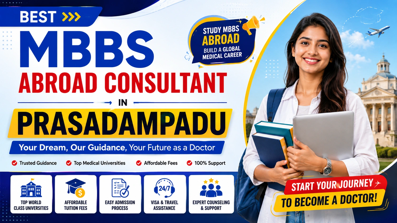 Best MBBS Abroad Consultant in Prasadampadu
