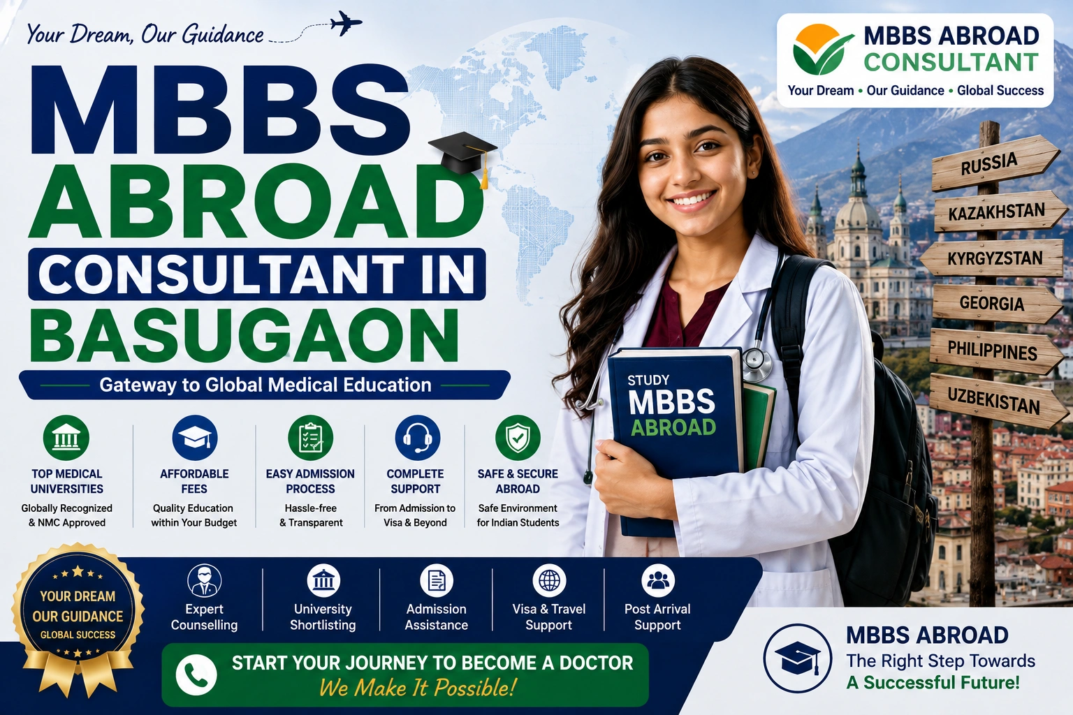 Best MBBS Abroad Consultant in Basugaon