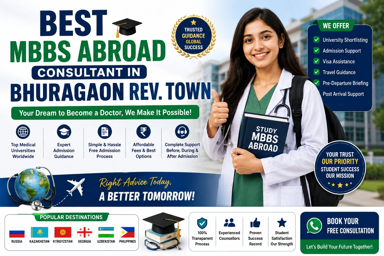 Best MBBS Abroad Consultant in Bhuragaon Rev. Town