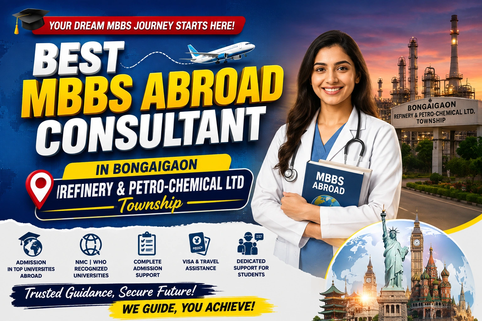Best MBBS Abroad Consultant in Bongaigaon Refinery & Petro-Chemical Ltd Township