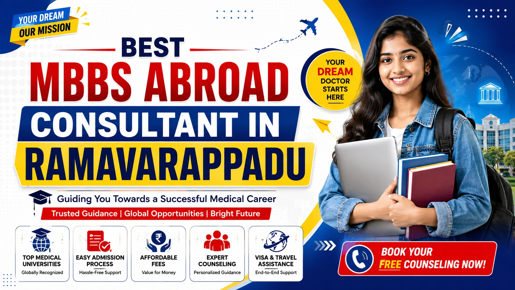 Best MBBS Abroad Consultant in Ramavarappadu