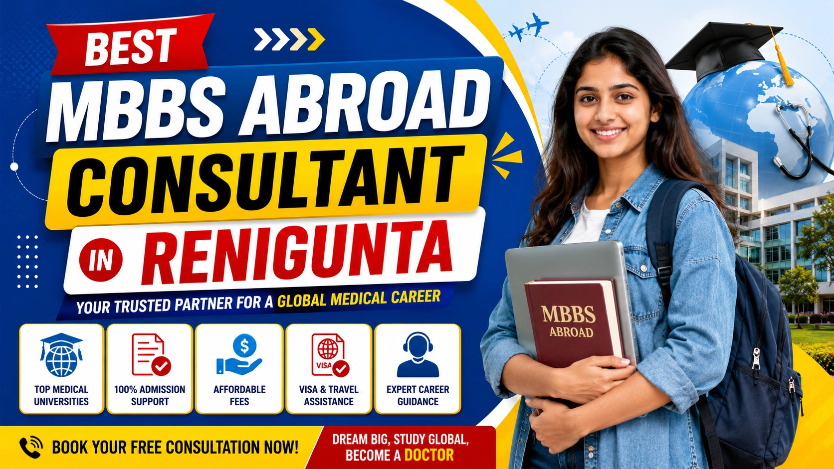 Best MBBS Abroad Consultant in Renigunta