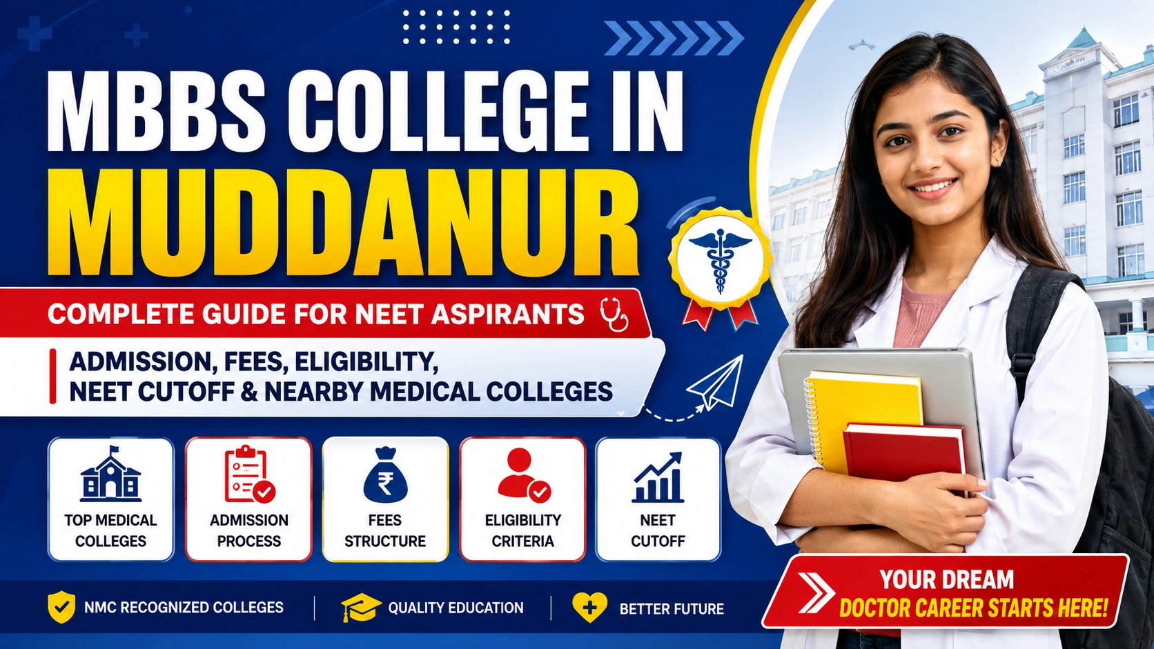 MBBS College in Muddanur: Admission, Fees, Eligibility, NEET Cutoff & Nearby Medical Colleges