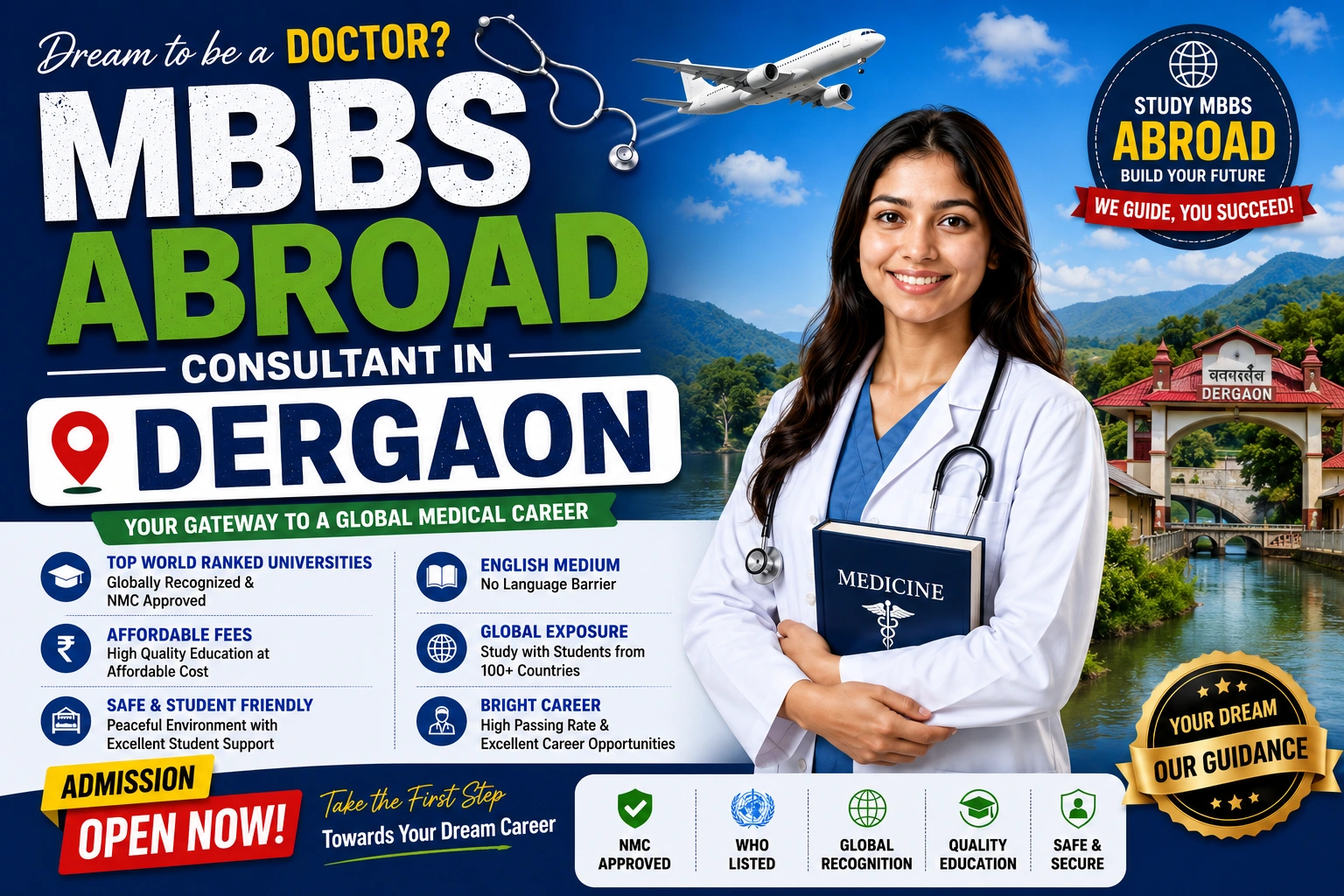 Best MBBS Abroad Consultant in Dergaon 