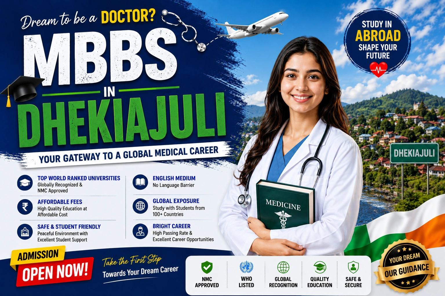 Best MBBS Abroad Consultant in Dhekiajuli 