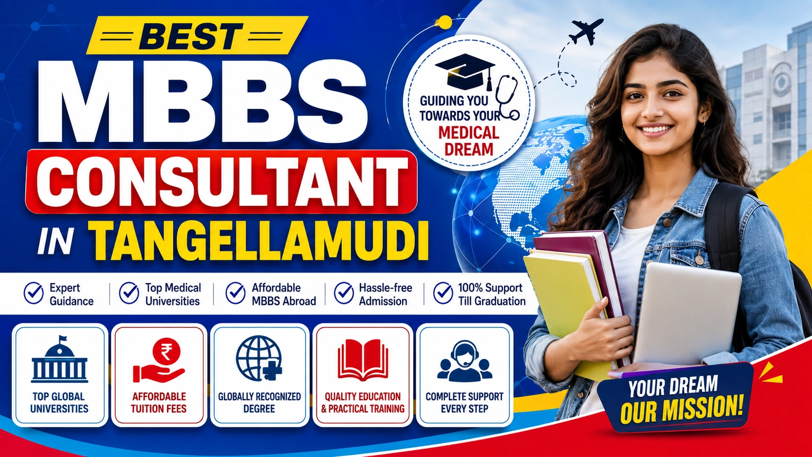 Best MBBS Abroad Consultant in Tangellamudi