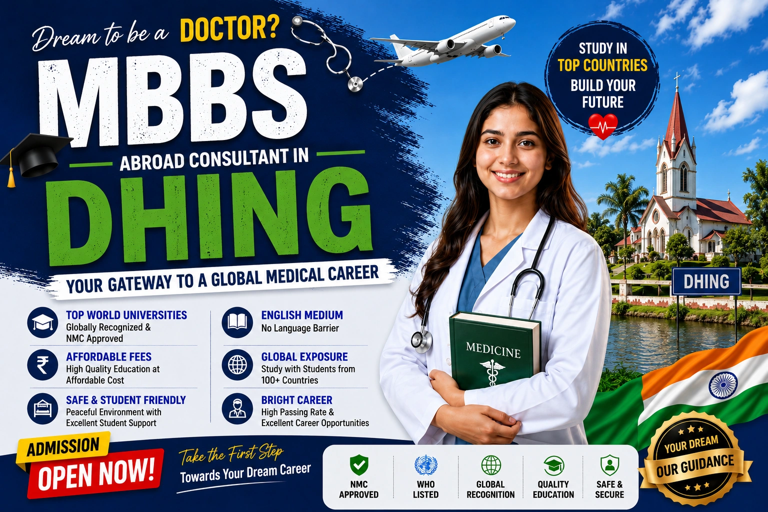 Best MBBS Abroad Consultant in Dhing 