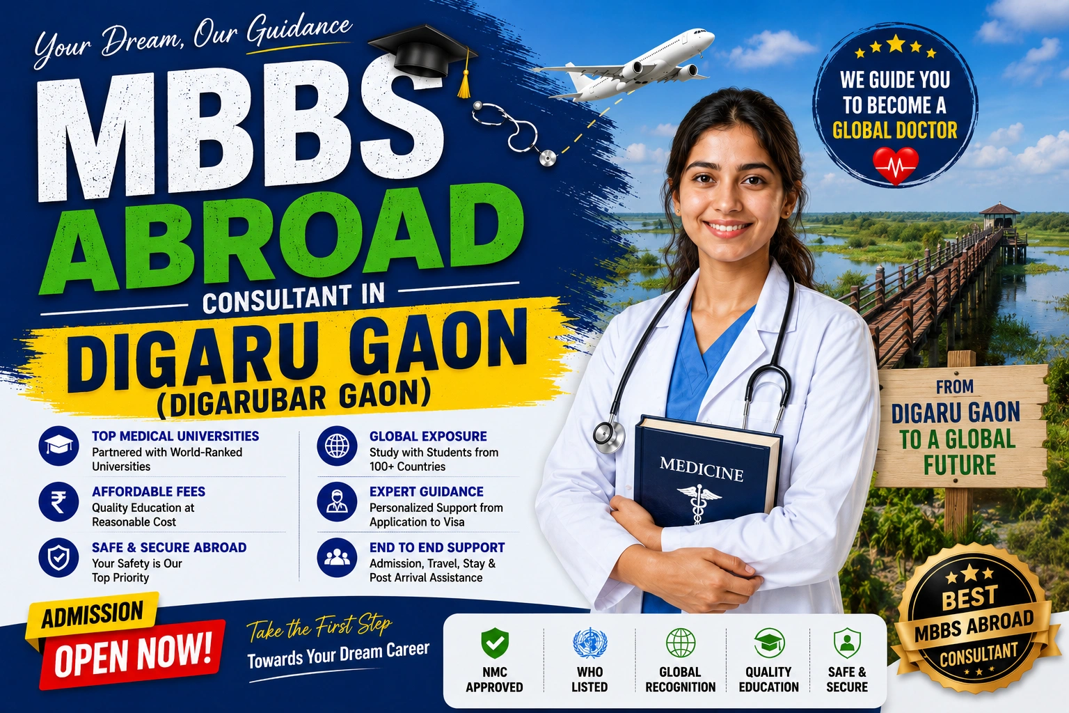 Best MBBS Abroad Consultant in Digaru Gaon