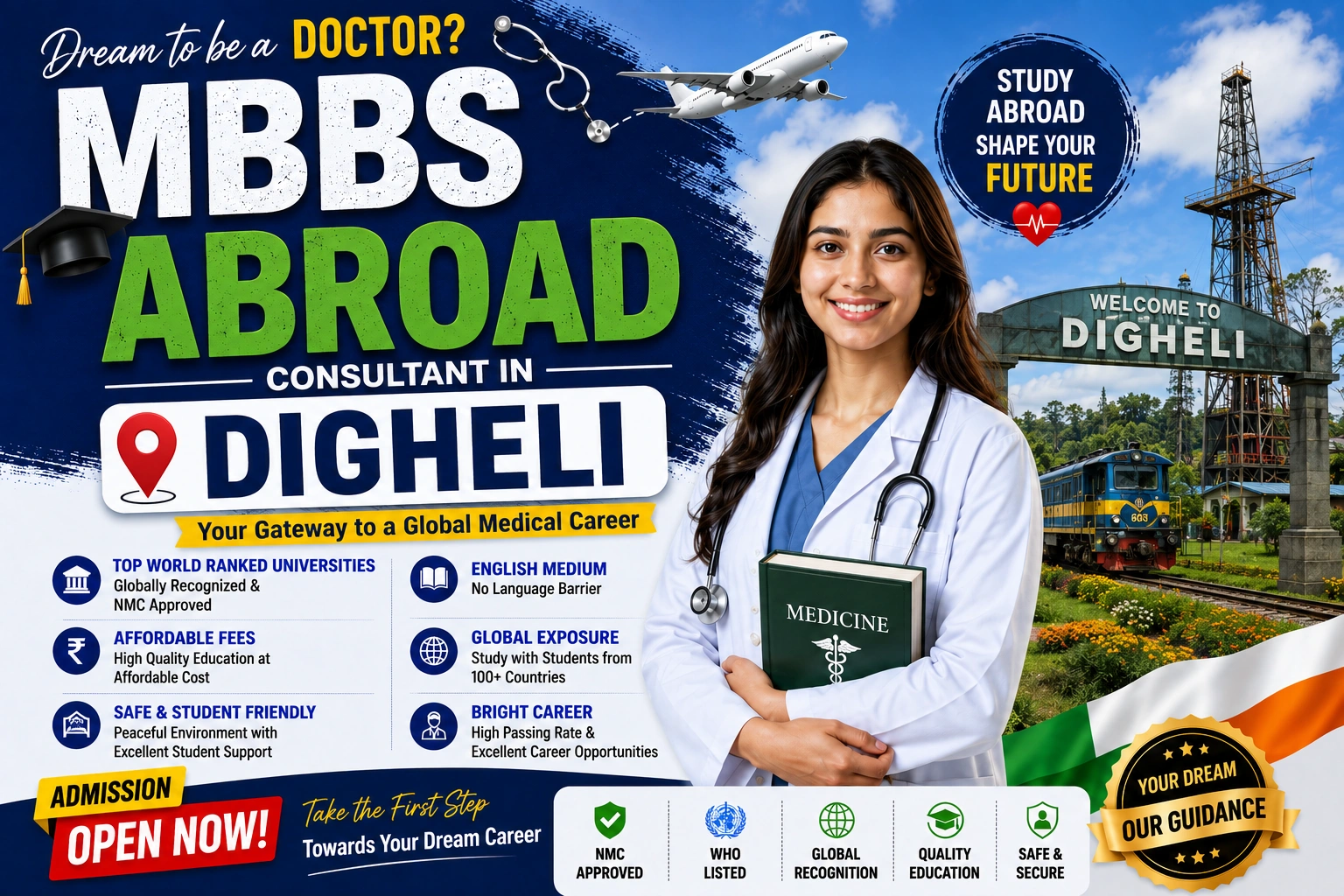 Best MBBS Abroad Consultant in Digheli