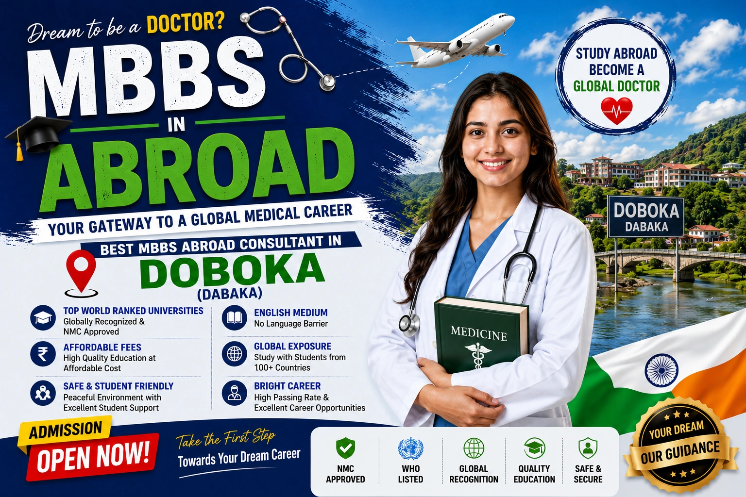 Best MBBS Abroad Consultant in Doboka (Dabaka)
