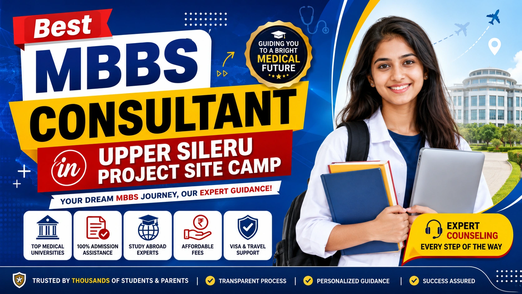 Best MBBS Abroad Consultant in Upper Sileru Project Site Camp 