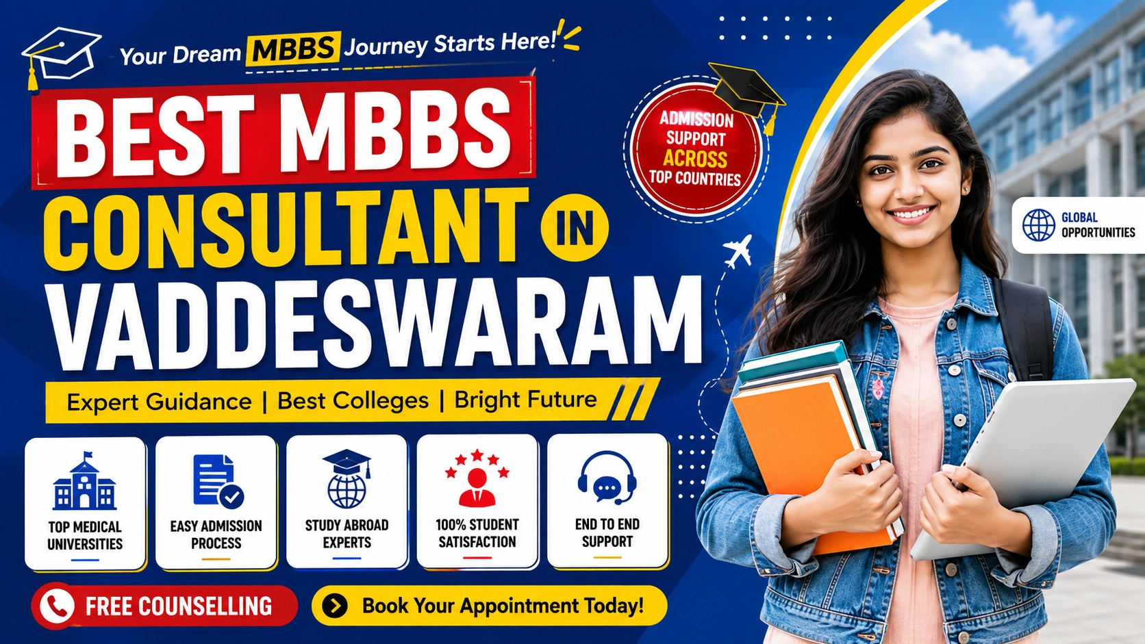 Best MBBS Abroad Consultant in Vaddeswaram