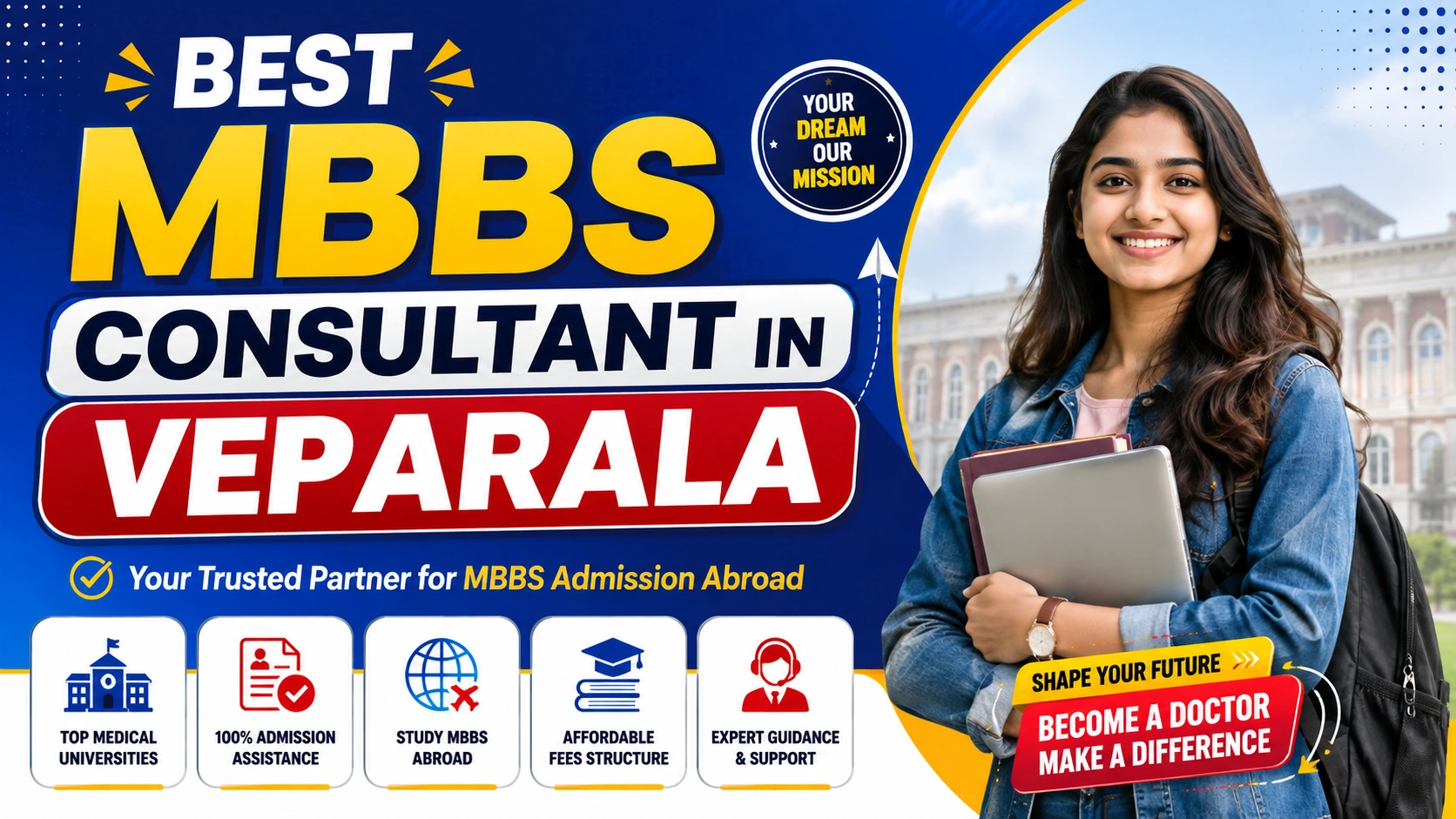 Best MBBS Abroad Consultant in Veparala