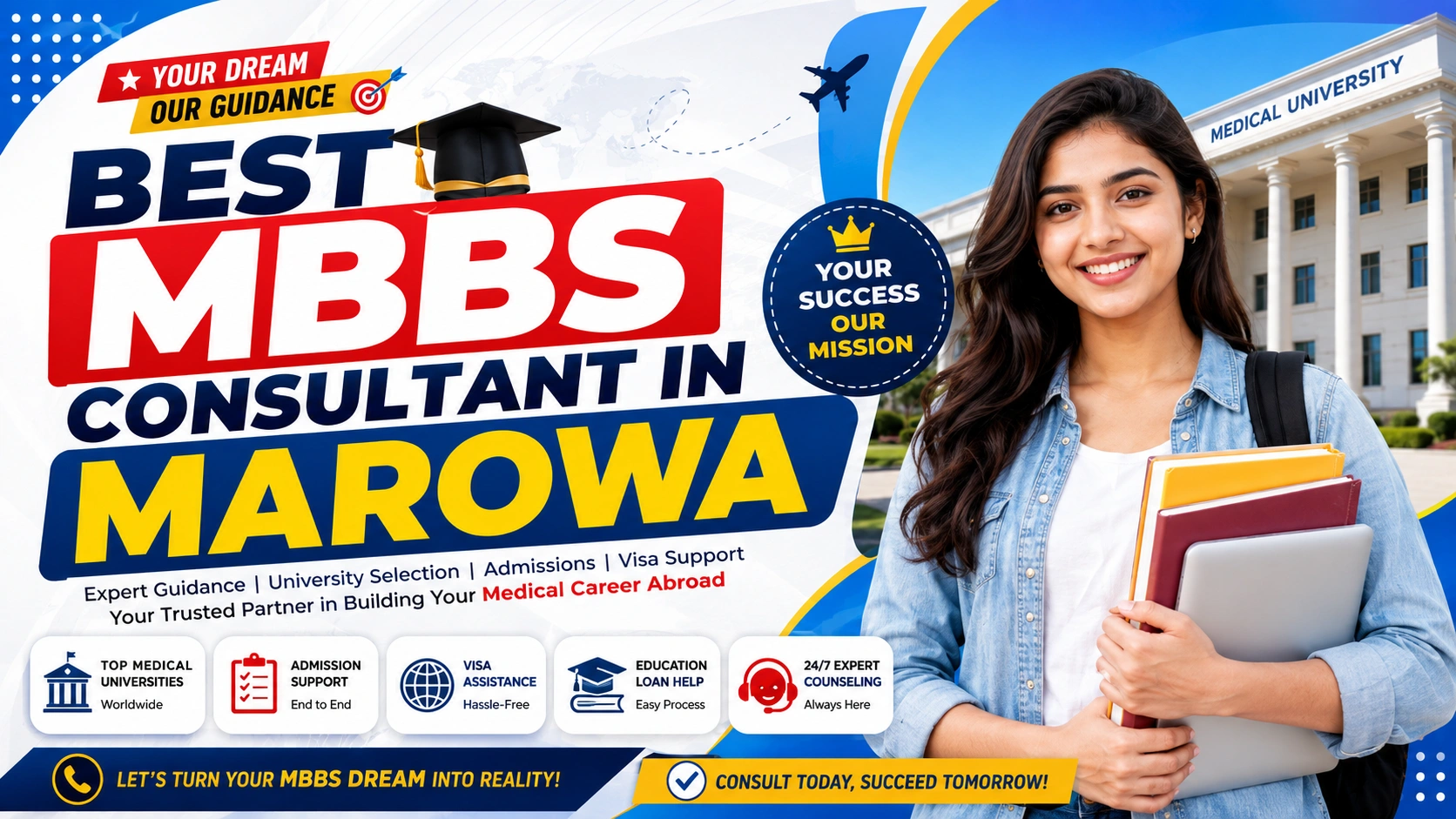 Best MBBS Abroad Consultant in Marowa