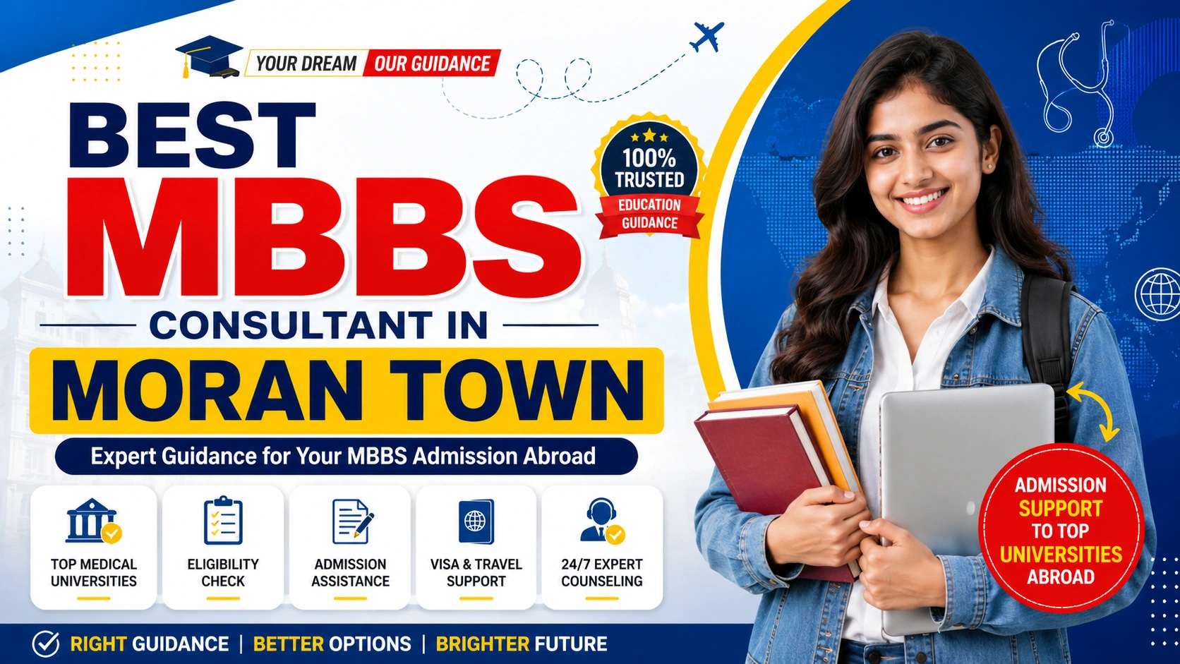 Best MBBS Outside India Consultant in Moran Town