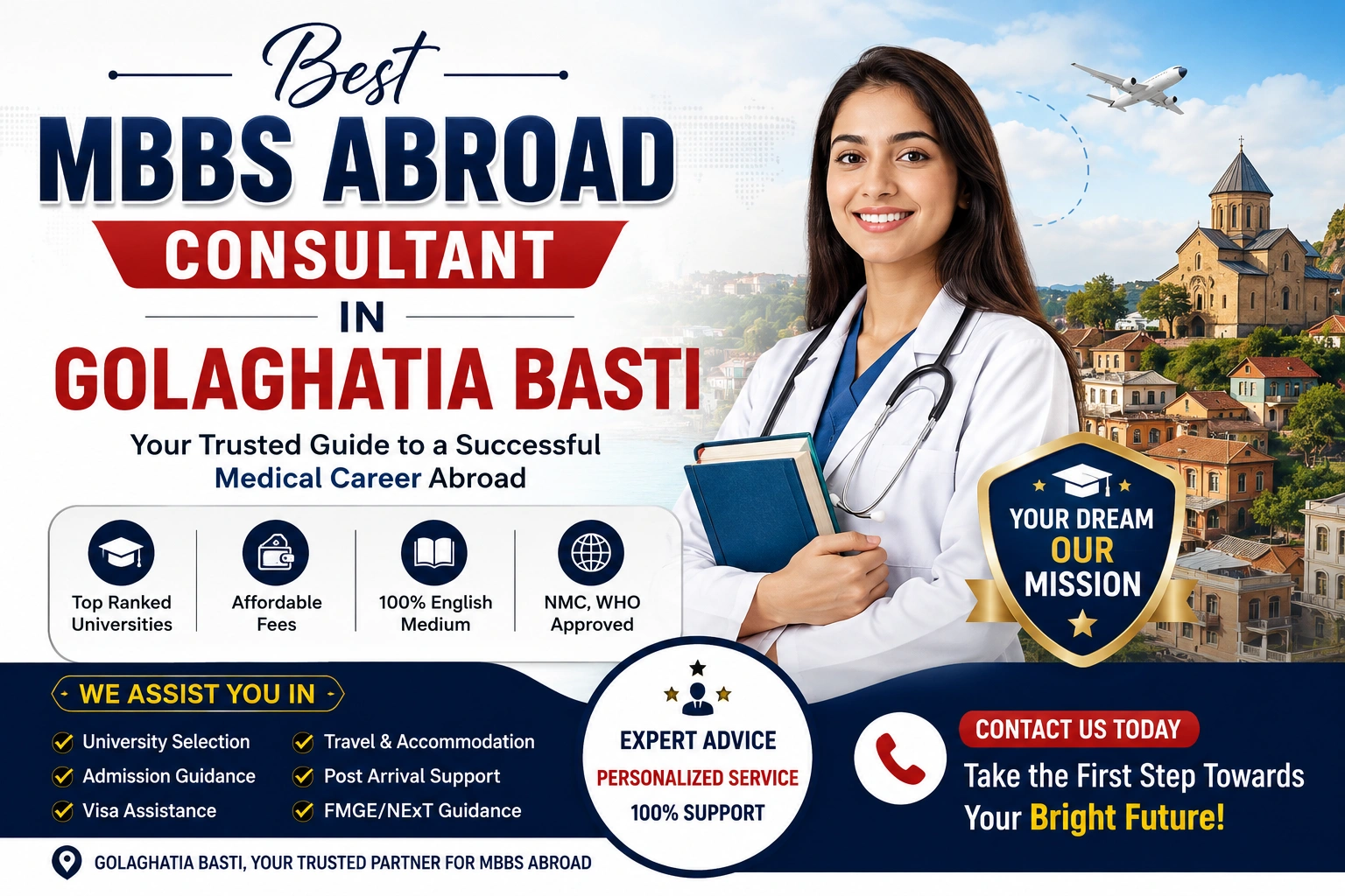 Best MBBS Abroad Consultant in Golaghatia Basti
