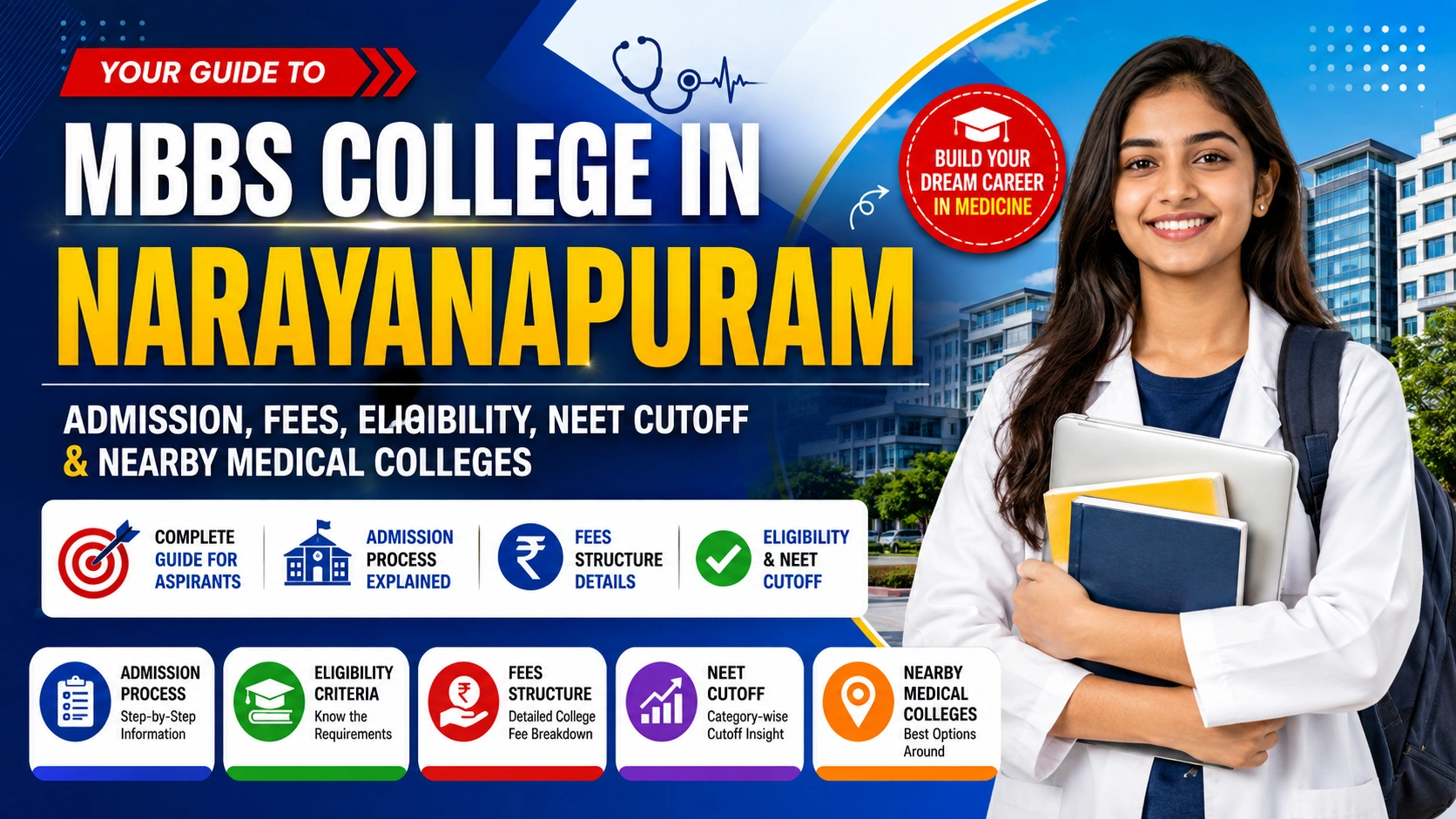 MBBS College in Narayanapuram: Admission, Fees, Eligibility, NEET Cutoff & Nearby Medical Colleges