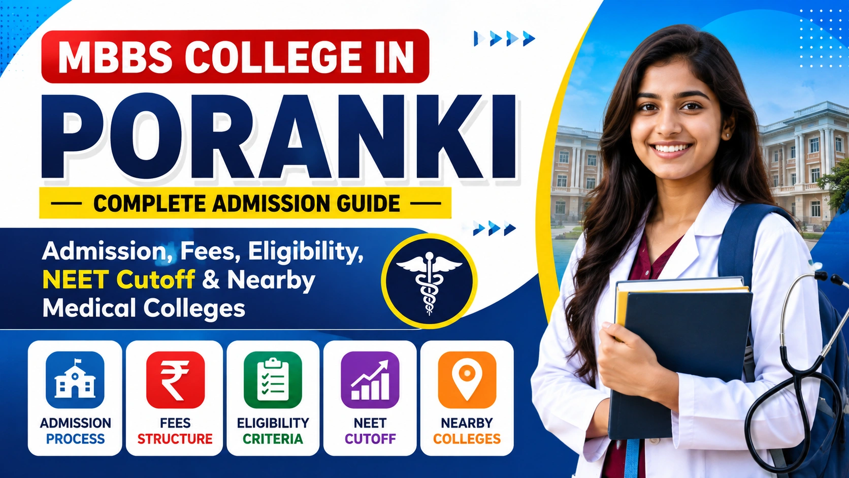MBBS College in Poranki: Admission, Fees, Eligibility, NEET Cutoff & Nearby Medical Colleges