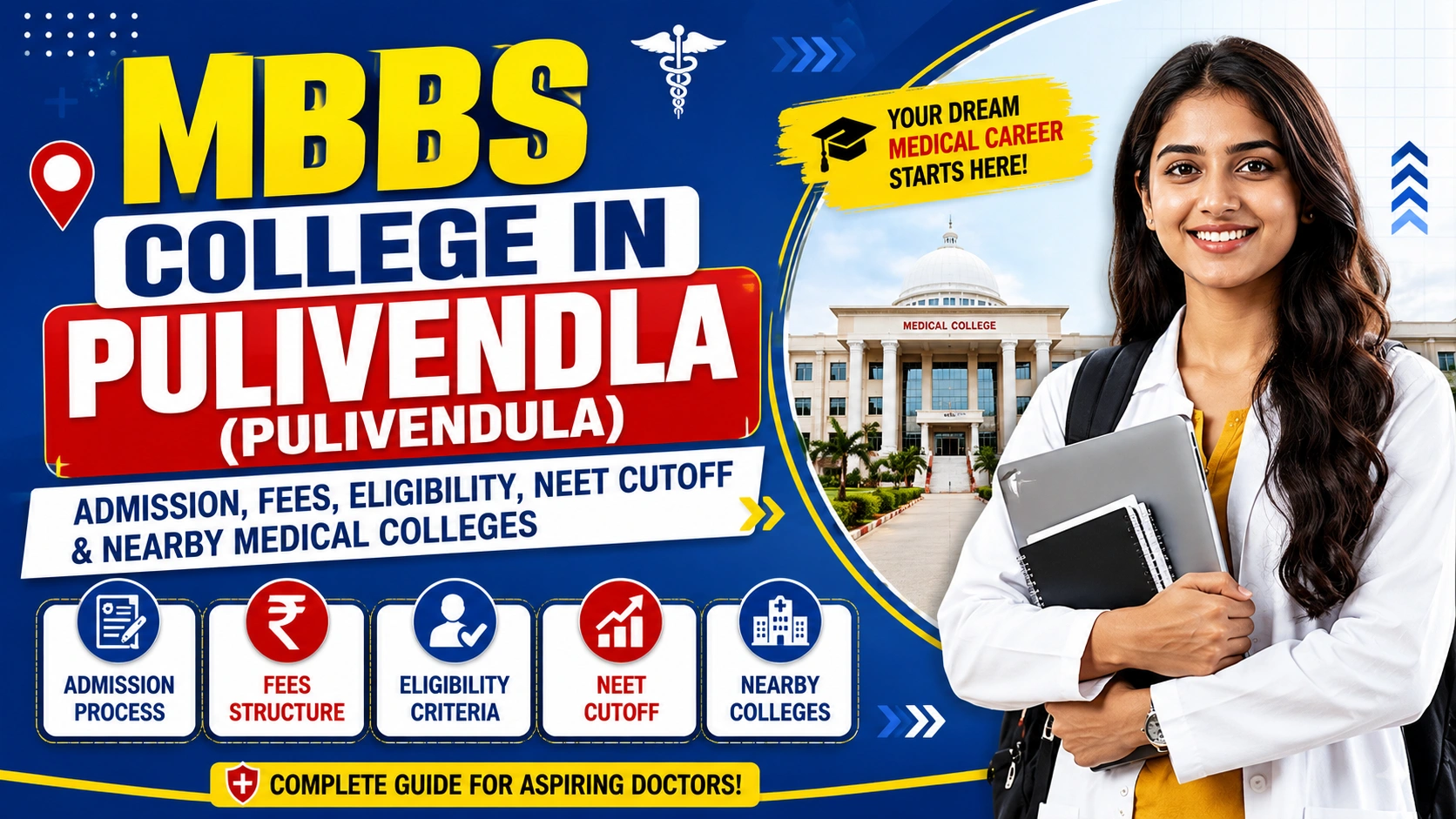 MBBS College in Pulivendla (Pulivendula): Admission, Fees, Eligibility, NEET Cutoff & Nearby Medical Colleges