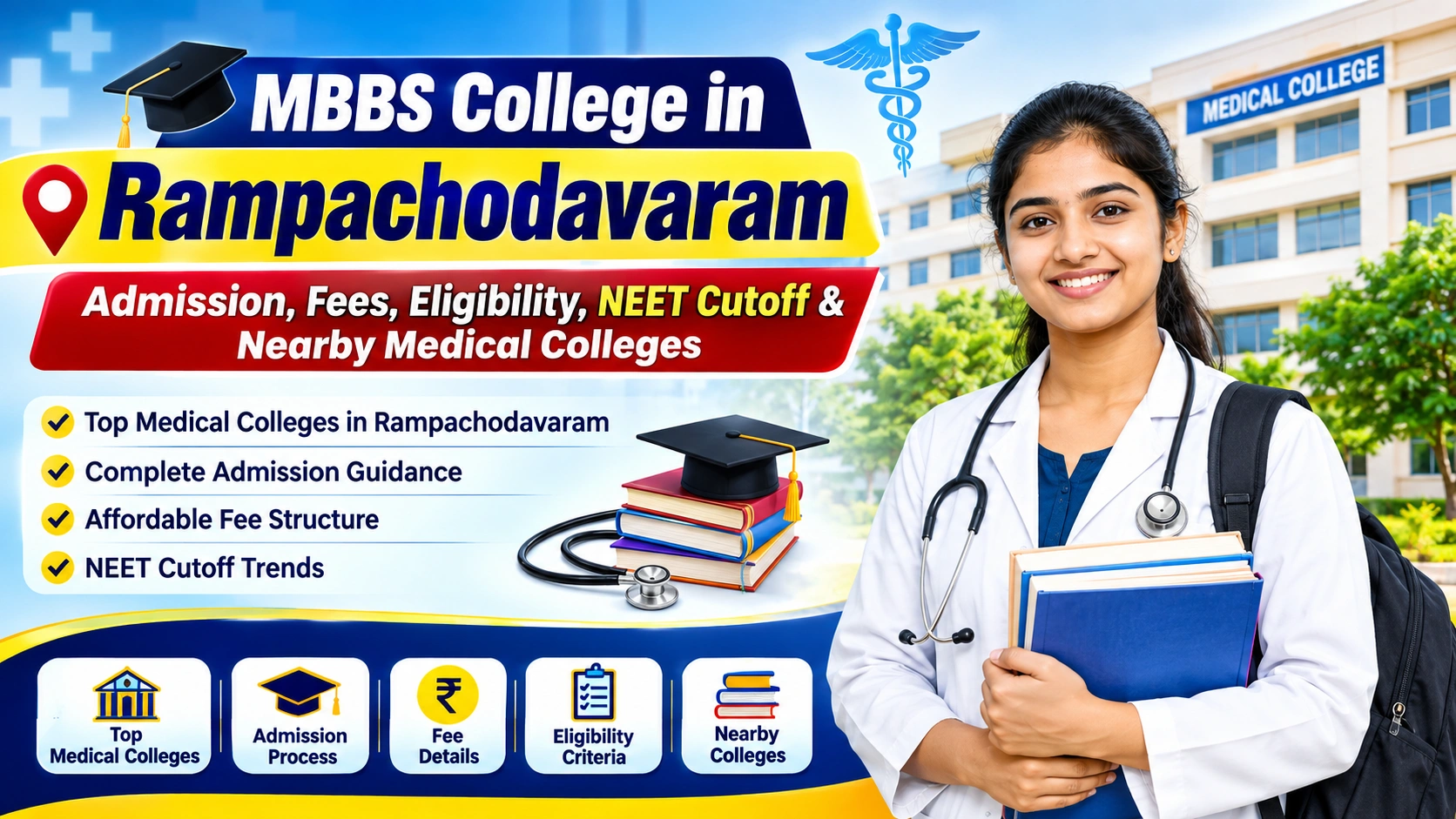 MBBS College in Rampachodavaram: Admission, Fees, Eligibility, NEET Cutoff & Nearby Medical Colleges