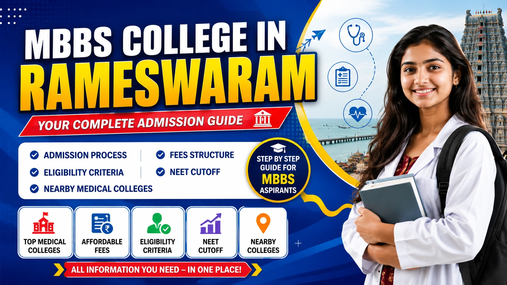 MBBS College in Rameswaram: Admission, Fees, Eligibility, NEET Cutoff & Nearby Medical Colleges