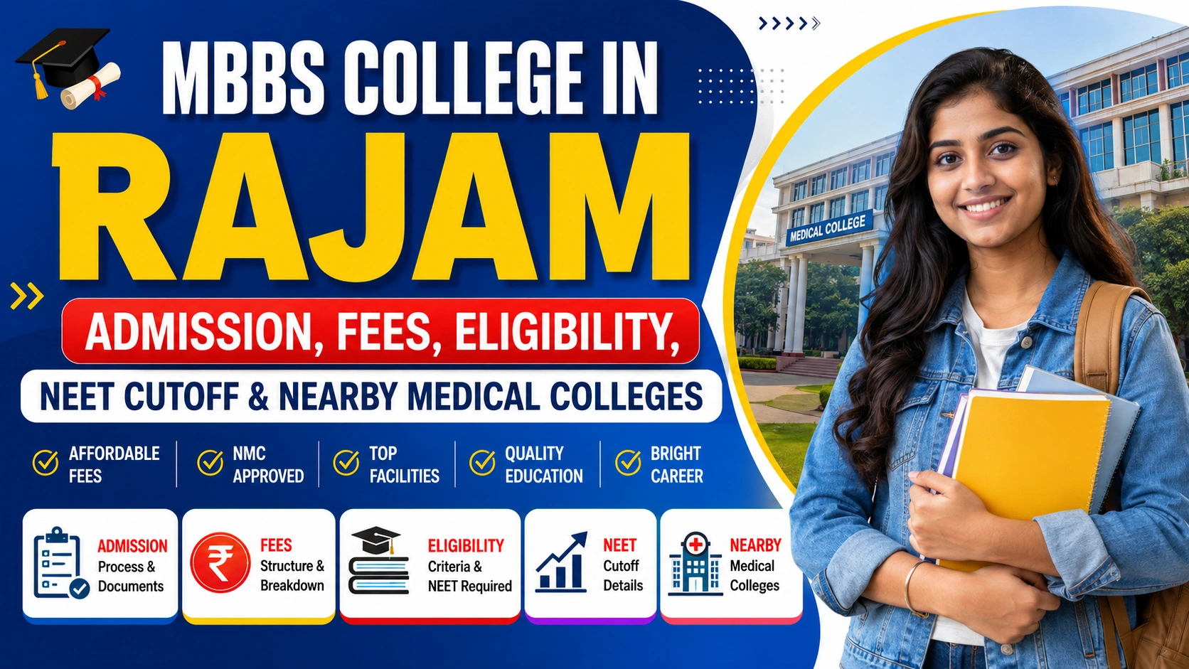 MBBS College in Rajam: Admission, Fees, Eligibility, NEET Cutoff & Nearby Medical Colleges