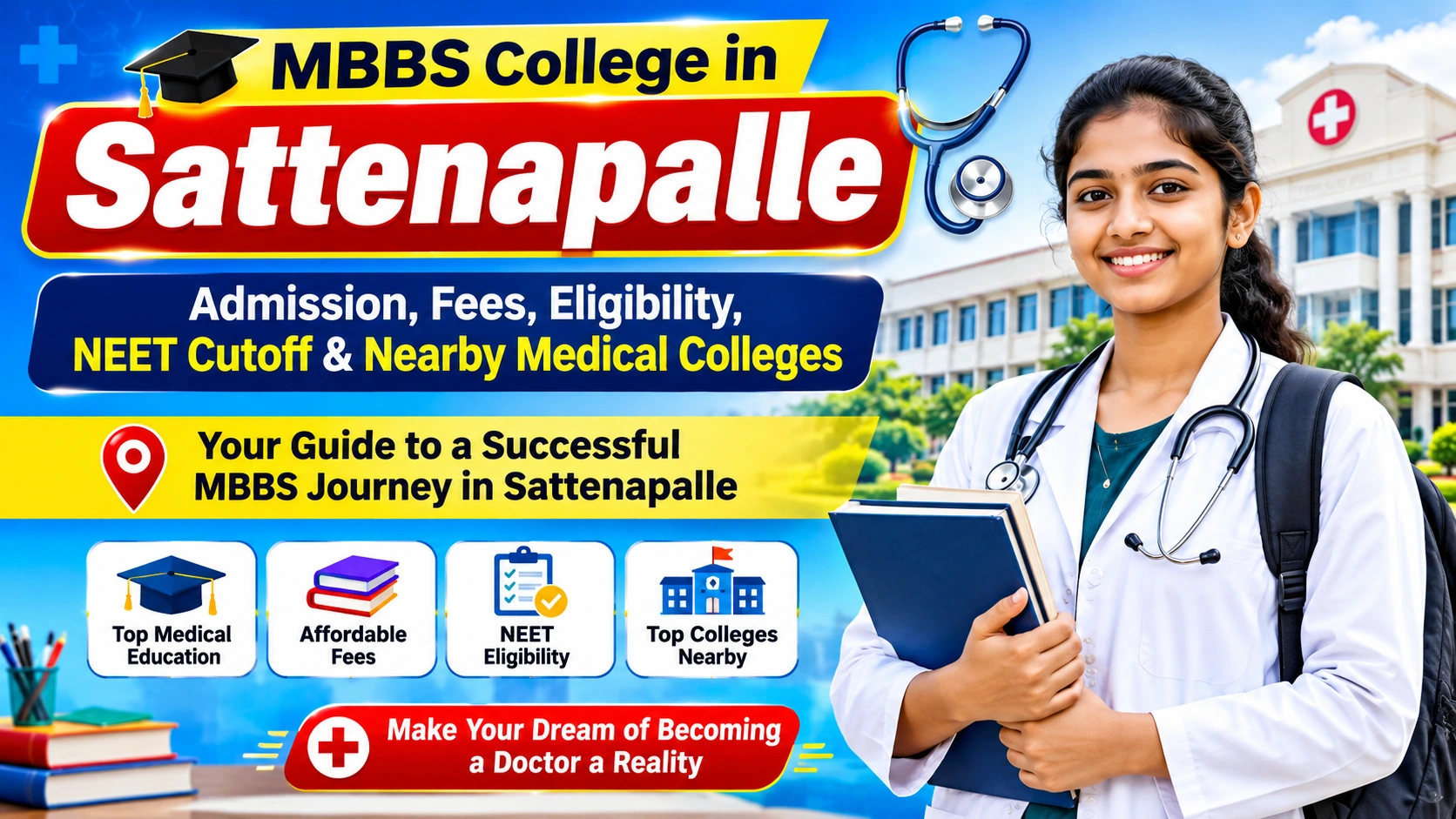 MBBS College in Sattenapalle: Admission, Fees, Eligibility, NEET Cutoff & Nearby Medical Colleges