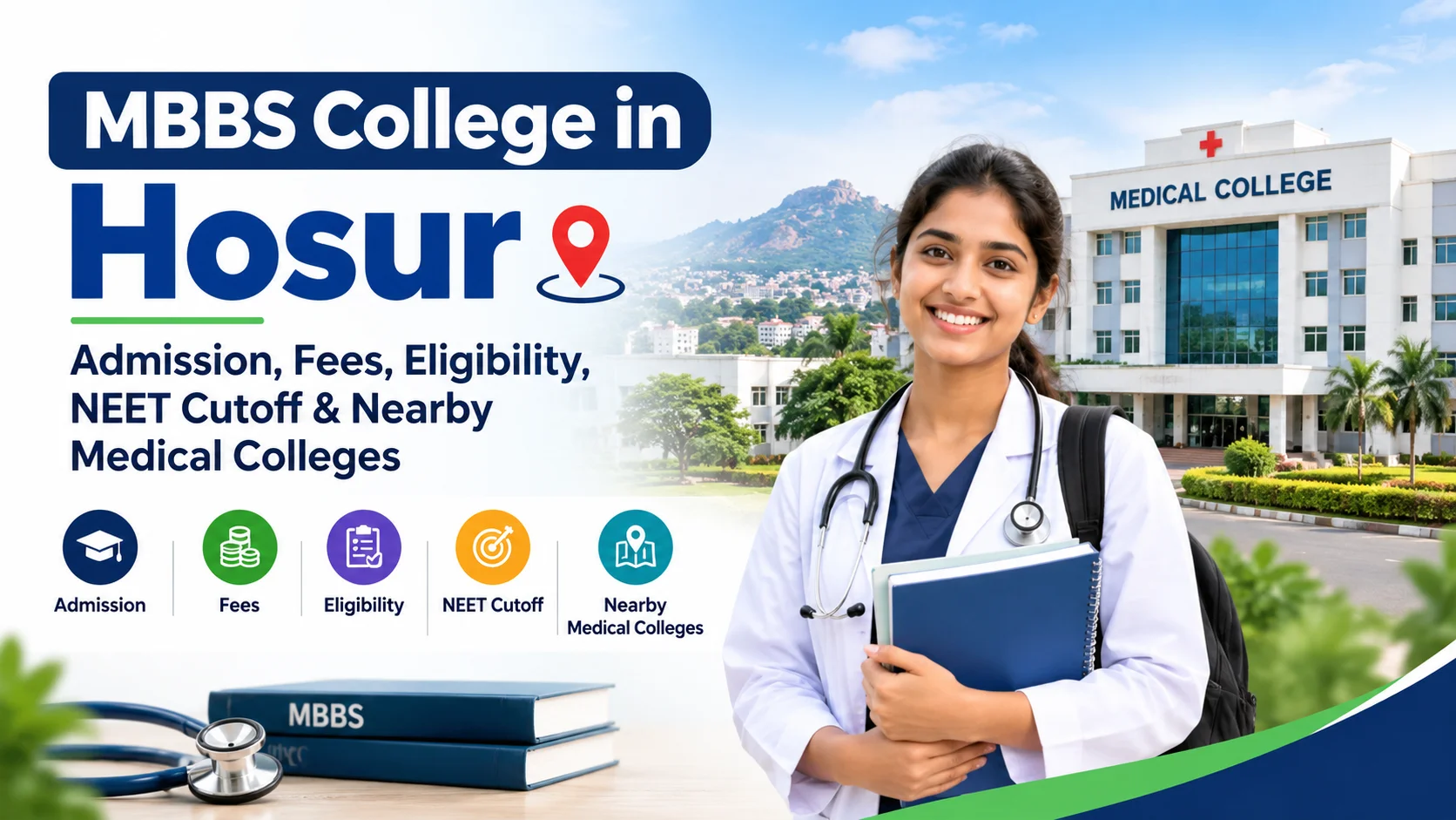 MBBS College in Hosur: Admission, Fees, Eligibility, NEET Cutoff & Nearby Medical Colleges
