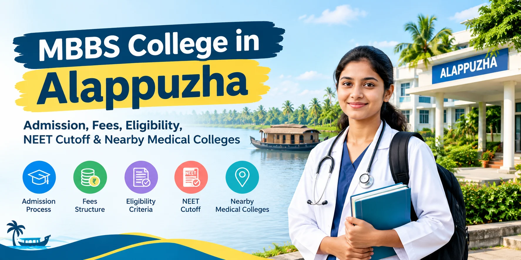 MBBS College in Alappuzha: Admission, Fees, Eligibility, NEET Cutoff & Nearby Medical Colleges
