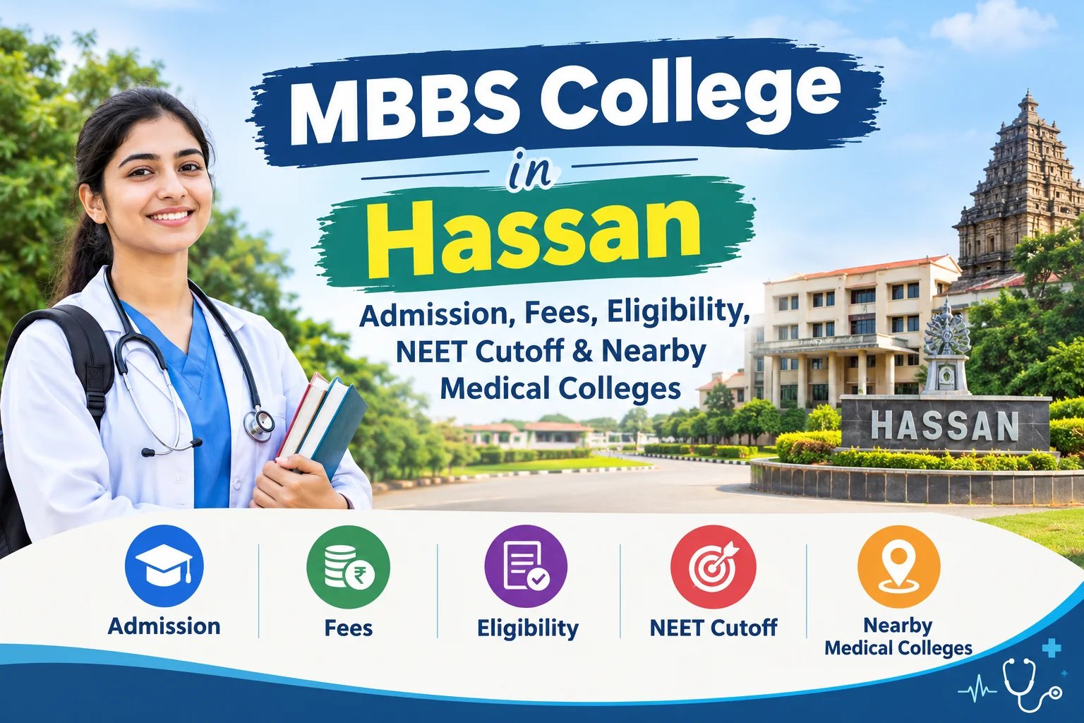 MBBS College in Hassan: Admission, Fees, Eligibility, NEET Cutoff & Nearby Medical Colleges