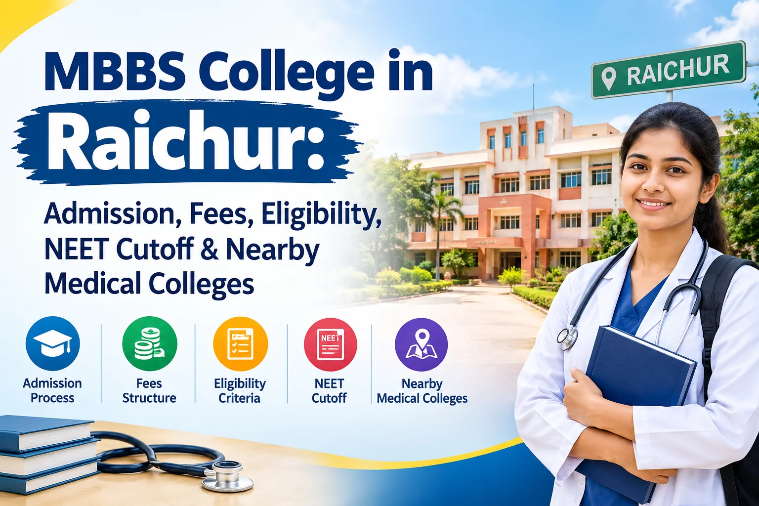 MBBS College in Raichur: Admission, Fees, Eligibility, NEET Cutoff & Nearby Medical Colleges