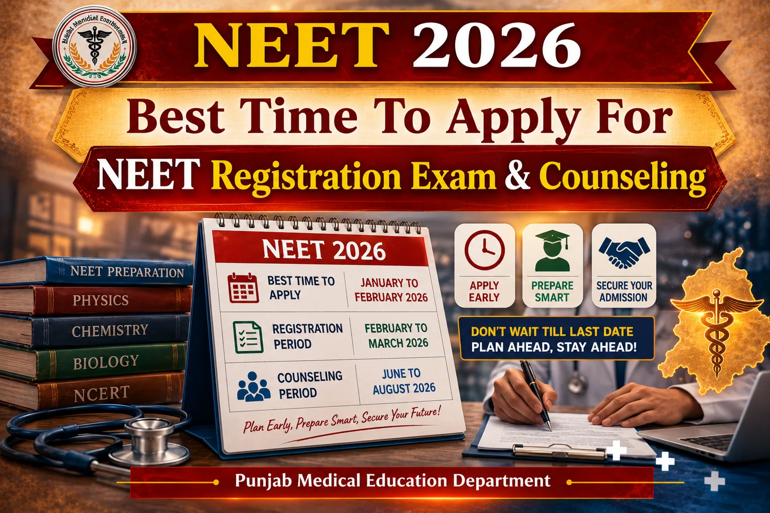 NEET 2026 Registration Date, Exam Timeline & Counseling Schedule Guide