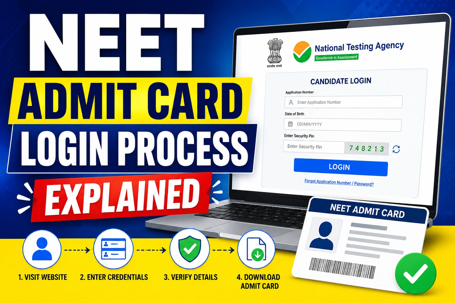 Neet Router Login NEET Admit Card Login Process Explained: How to Download & Fix Common ...