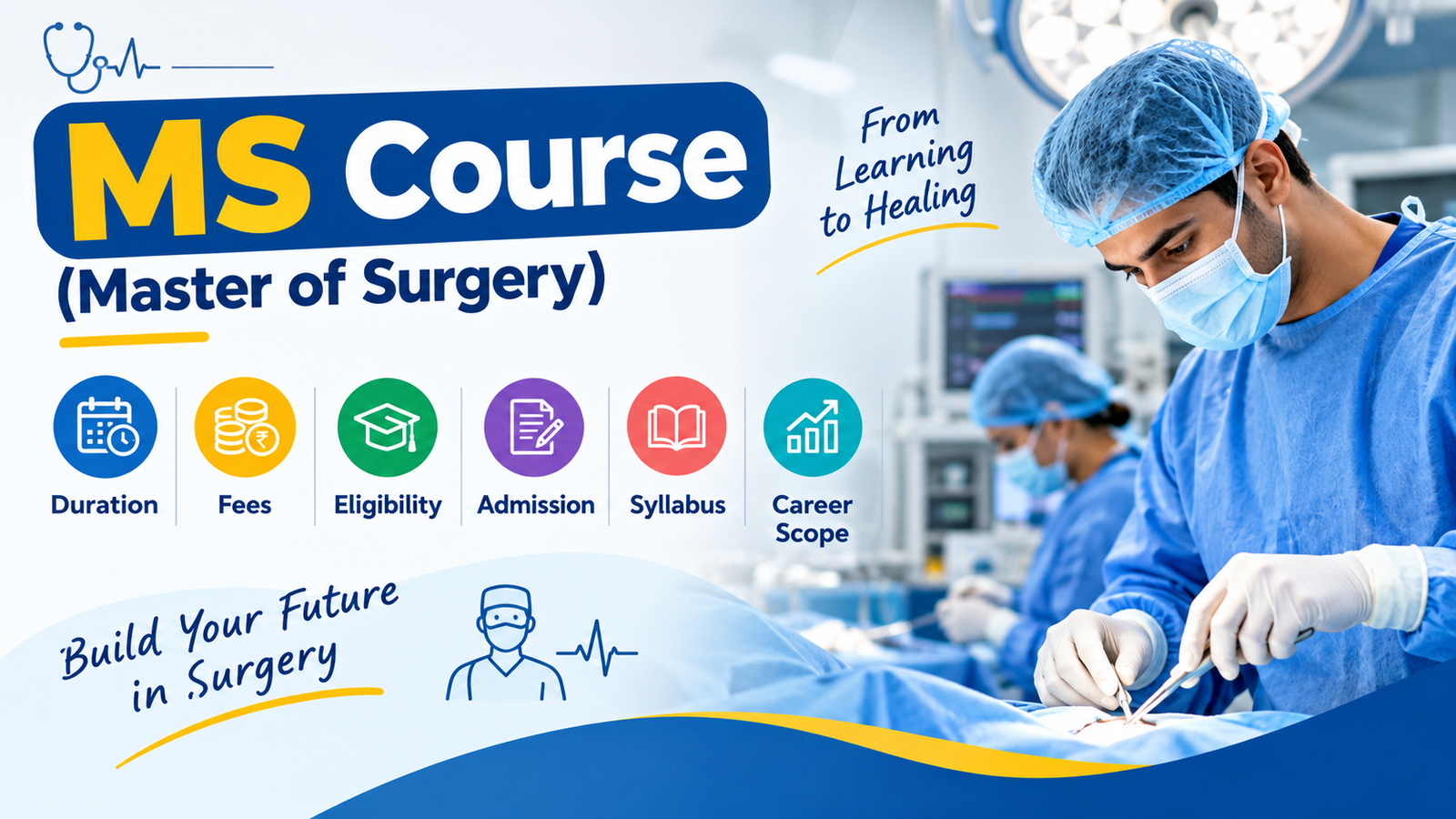 MS Course (Master of Surgery): Duration, Fees, Eligibility, Admission, Syllabus & Career Scope