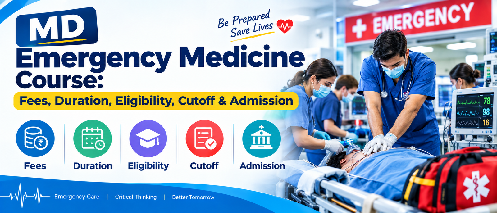 MD Emergency Medicine Course: Fees, Duration, Eligibility, Cutoff & Admission