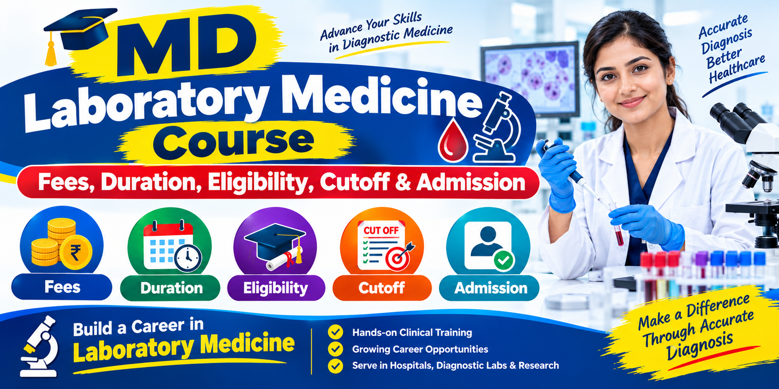 MD Laboratory Medicine Course: Fees, Duration, Eligibility, Cutoff & Admission