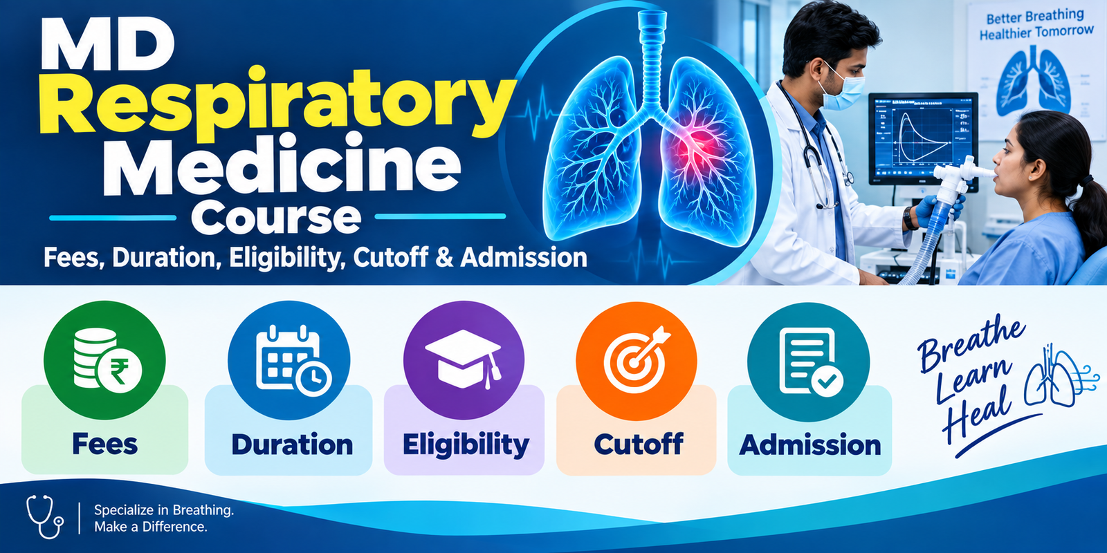 MD Respiratory Medicine Course: Fees, Duration, Eligibility, Cutoff & Admission