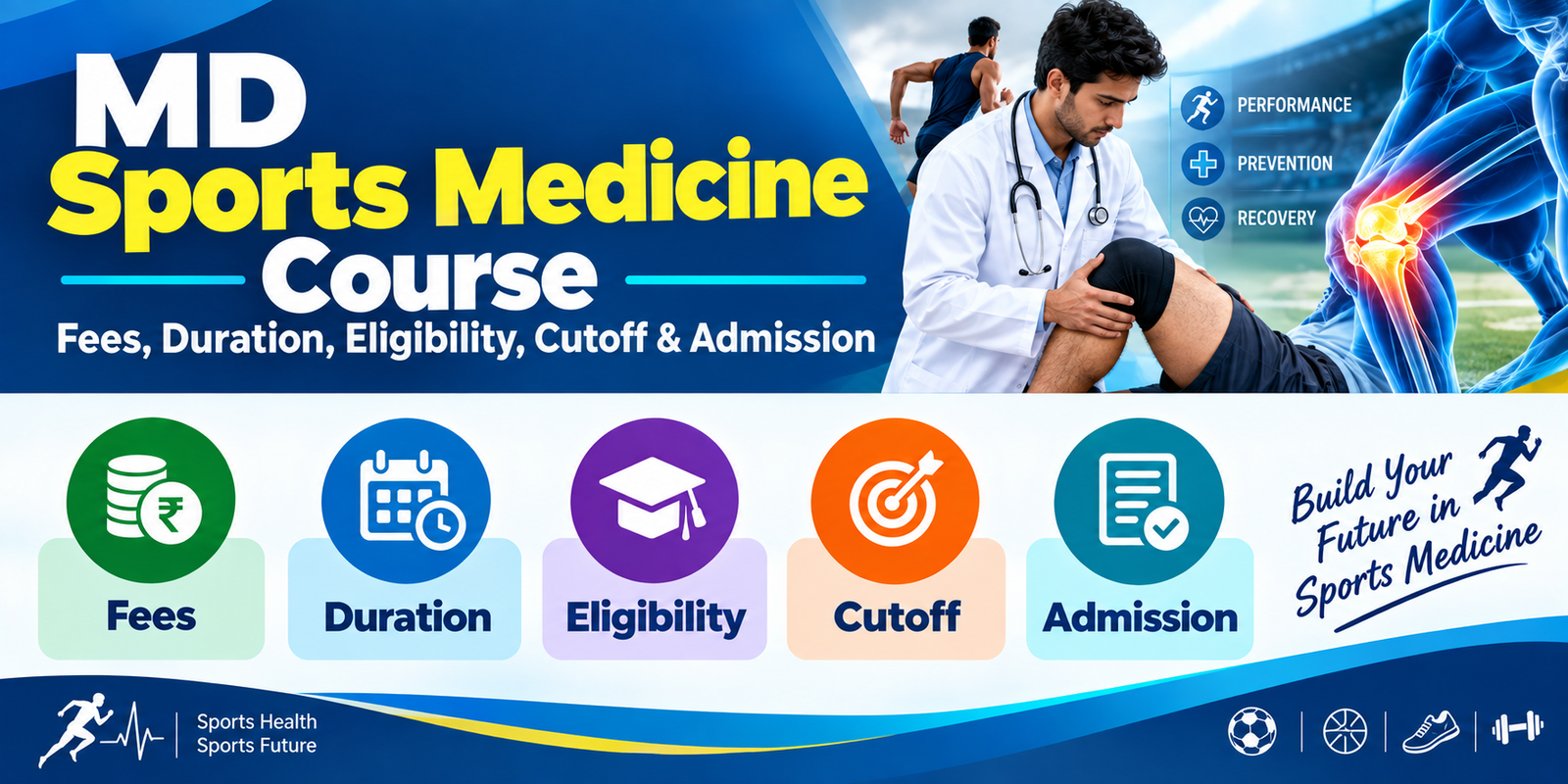 MD Sports Medicine Course: Fees, Duration, Eligibility, Cutoff & Admission